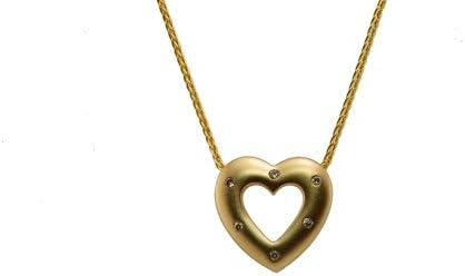 Yellow Gold Diamond Heart Pendant