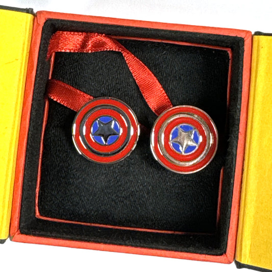 Captain America Shield Cufflinks