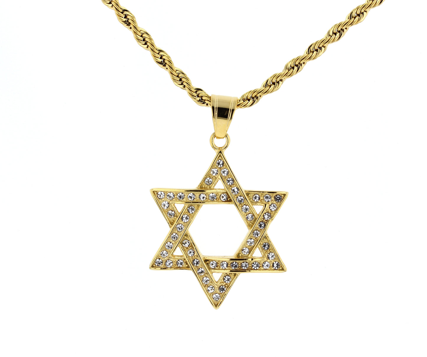 Stainless Steel Star Of David Pendant