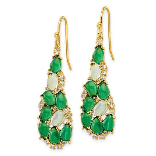 Green Spinel Drop Earring