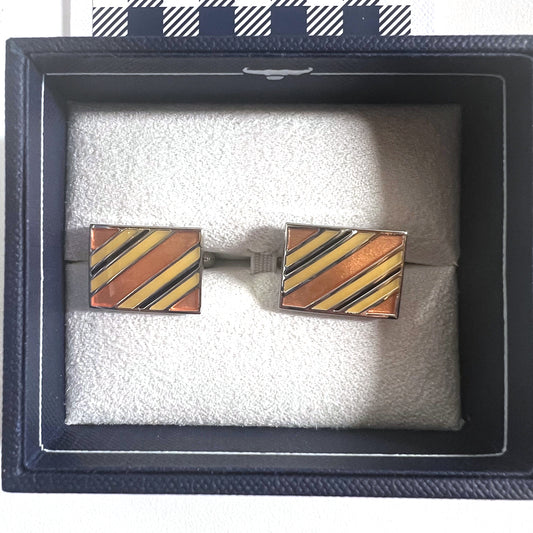 Enameled Stainless Steel Cufflinks