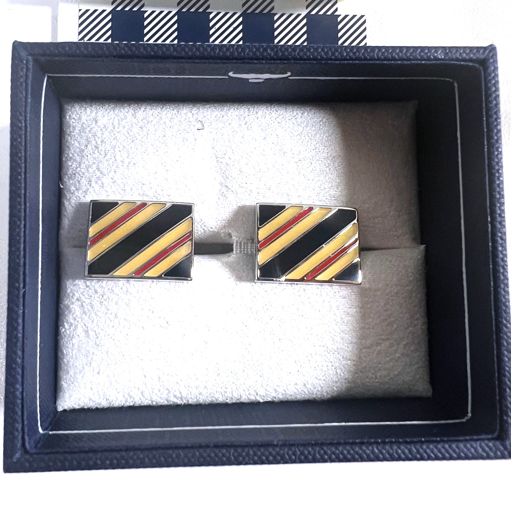 Enameled Stainless Steel Cufflinks