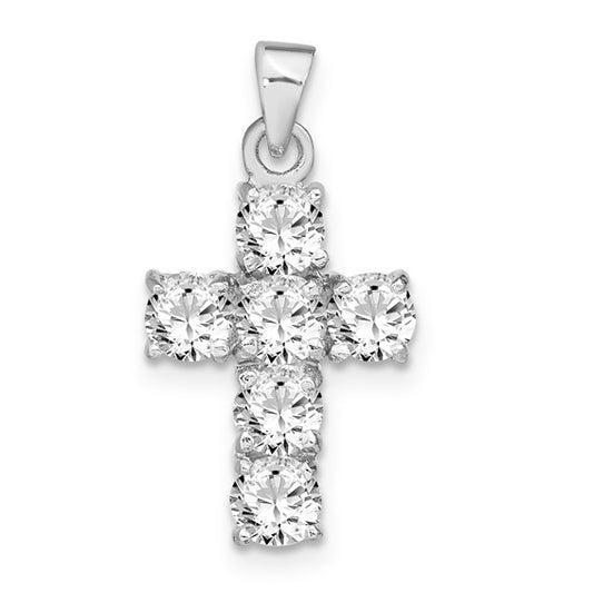 CZ  Cross Pendant