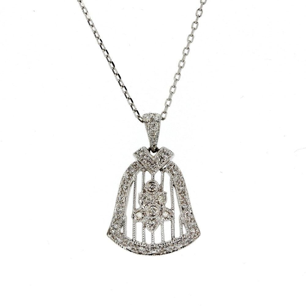 White Gold Diamond Pendant