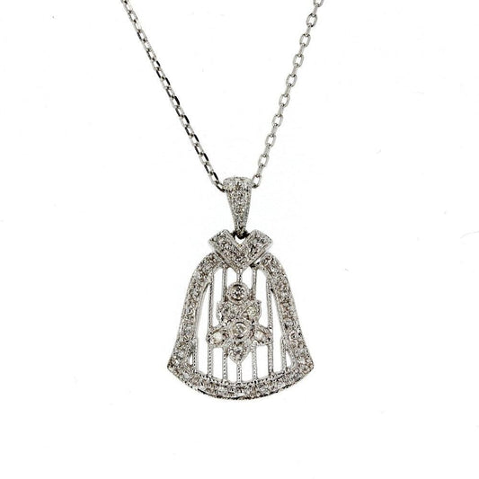 White Gold Diamond Pendant