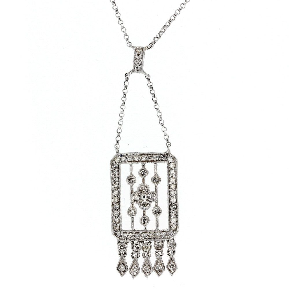 White Gold Diamond Pendant