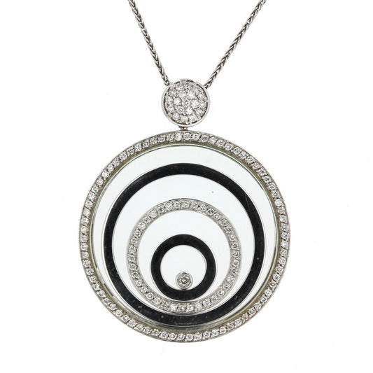 White Gold Floating Diamond Pendant