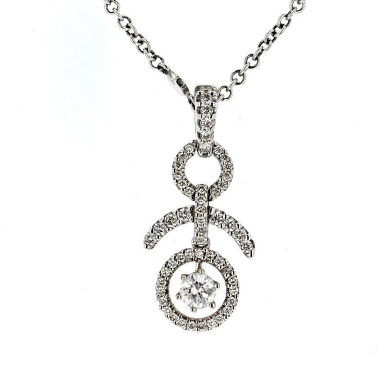 White Gold Diamond Pendant