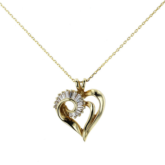 Classic Diamond Heart Pendant