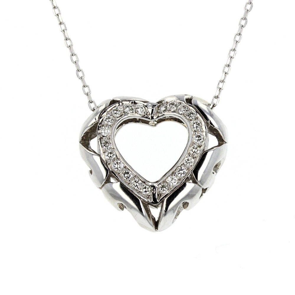 Slider Diamond Heart Pendant