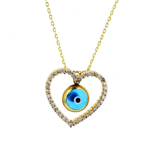 Diamond Open Heart Pendant