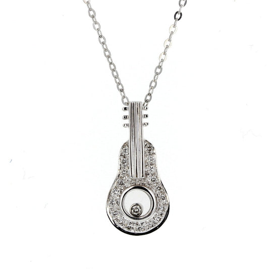 Diamond Guitar Pendant