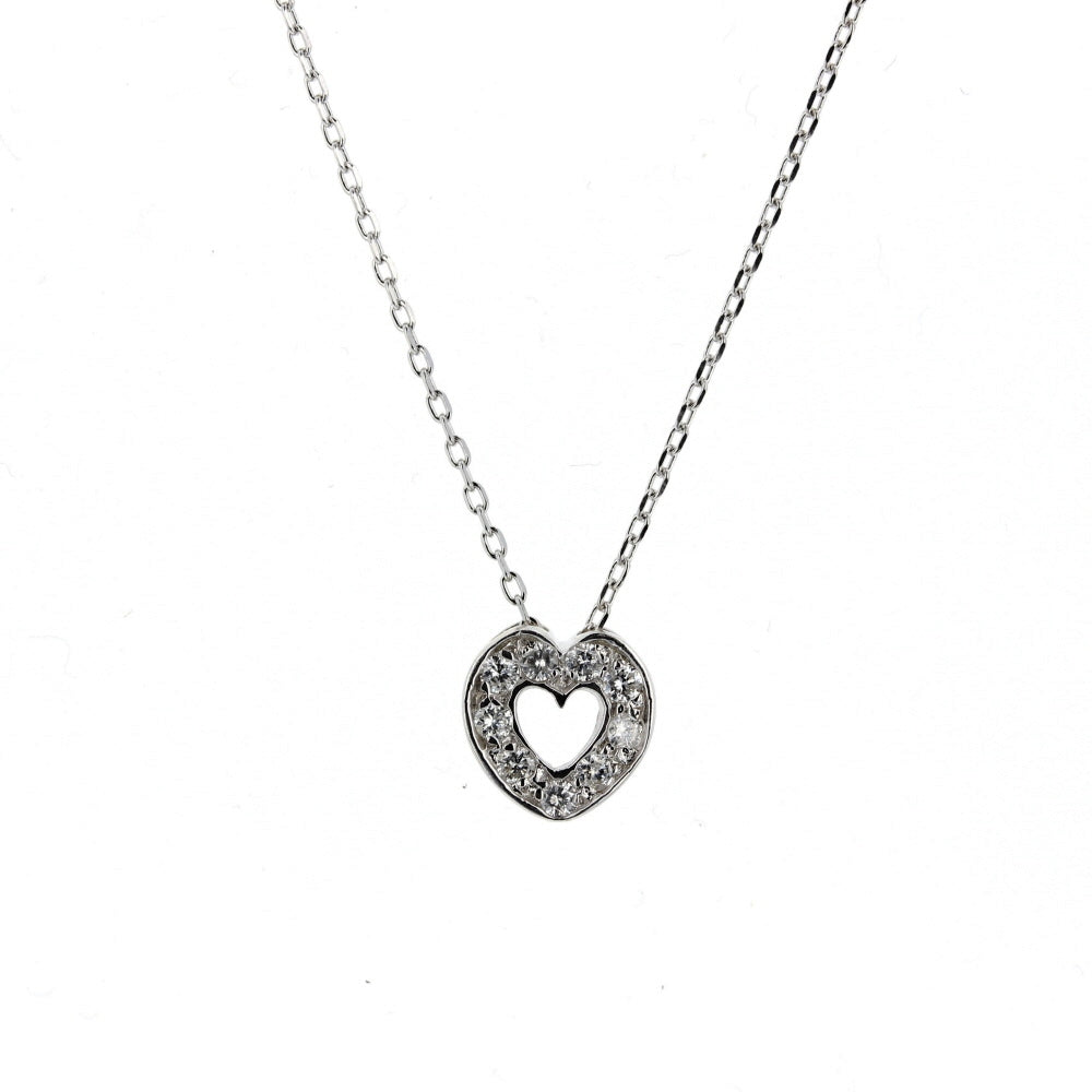 Mini Diamond Heart Pendant