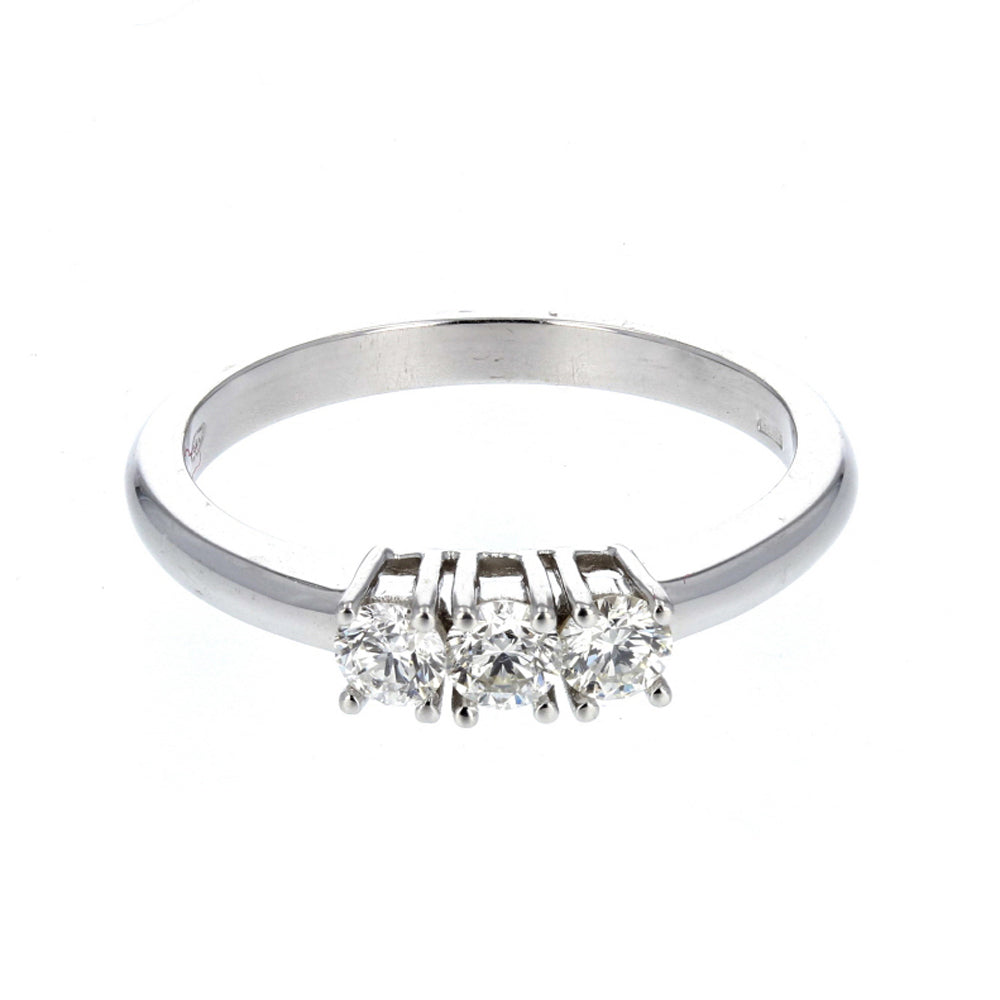 3 Stone Princes Cut Diamond Anniversary Band