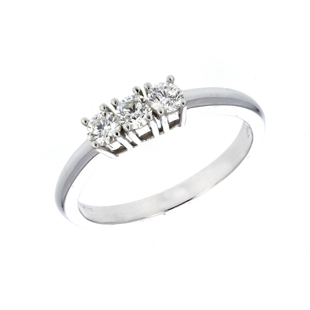 3 Stone Princes Cut Diamond Anniversary Band