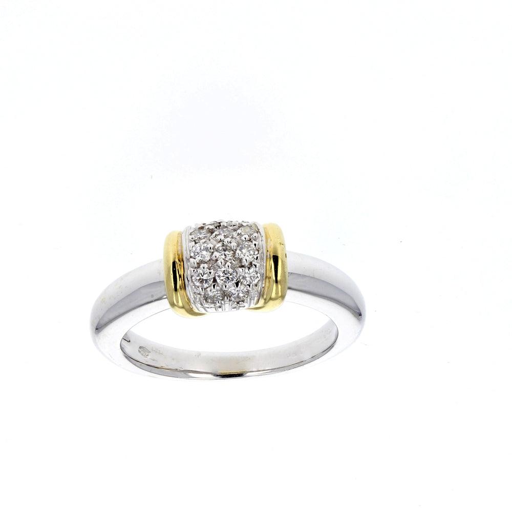 White & Yellow Gold Diamond Ring