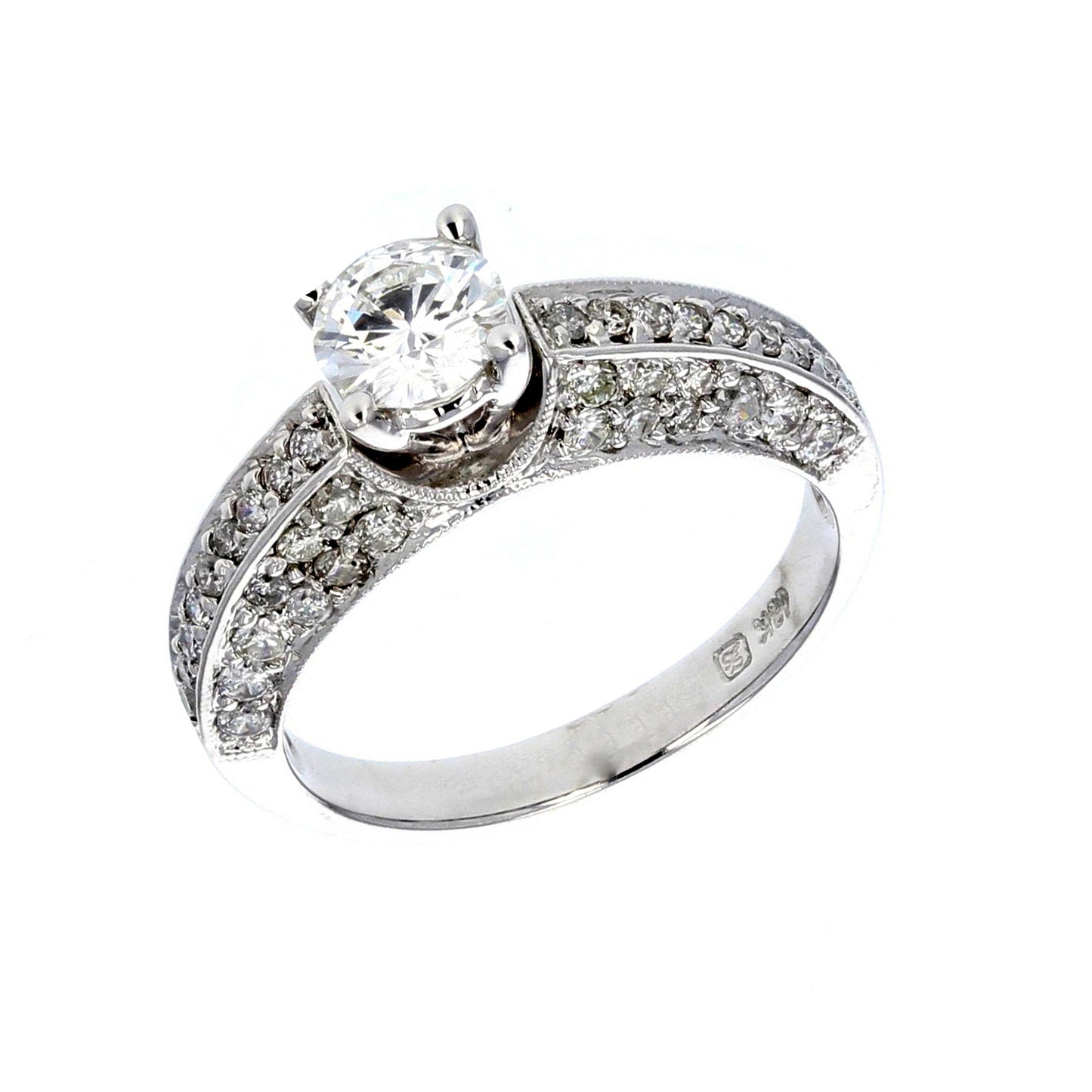 White Gold Diamond Engagement Ring