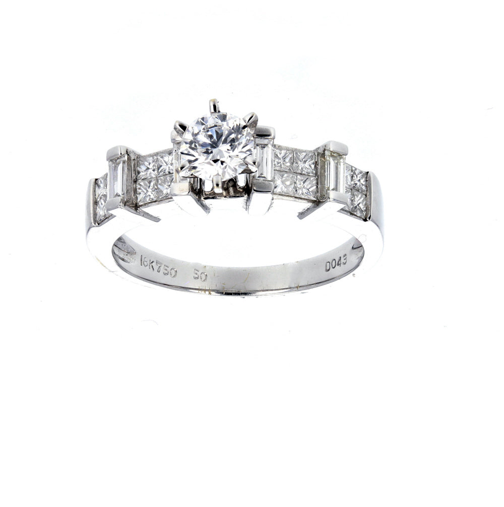 White Gold 18KT Diamond Engagement Ring