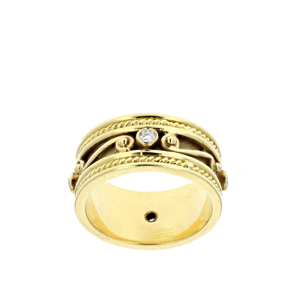 Elegant Yellow Gold Diamond Band