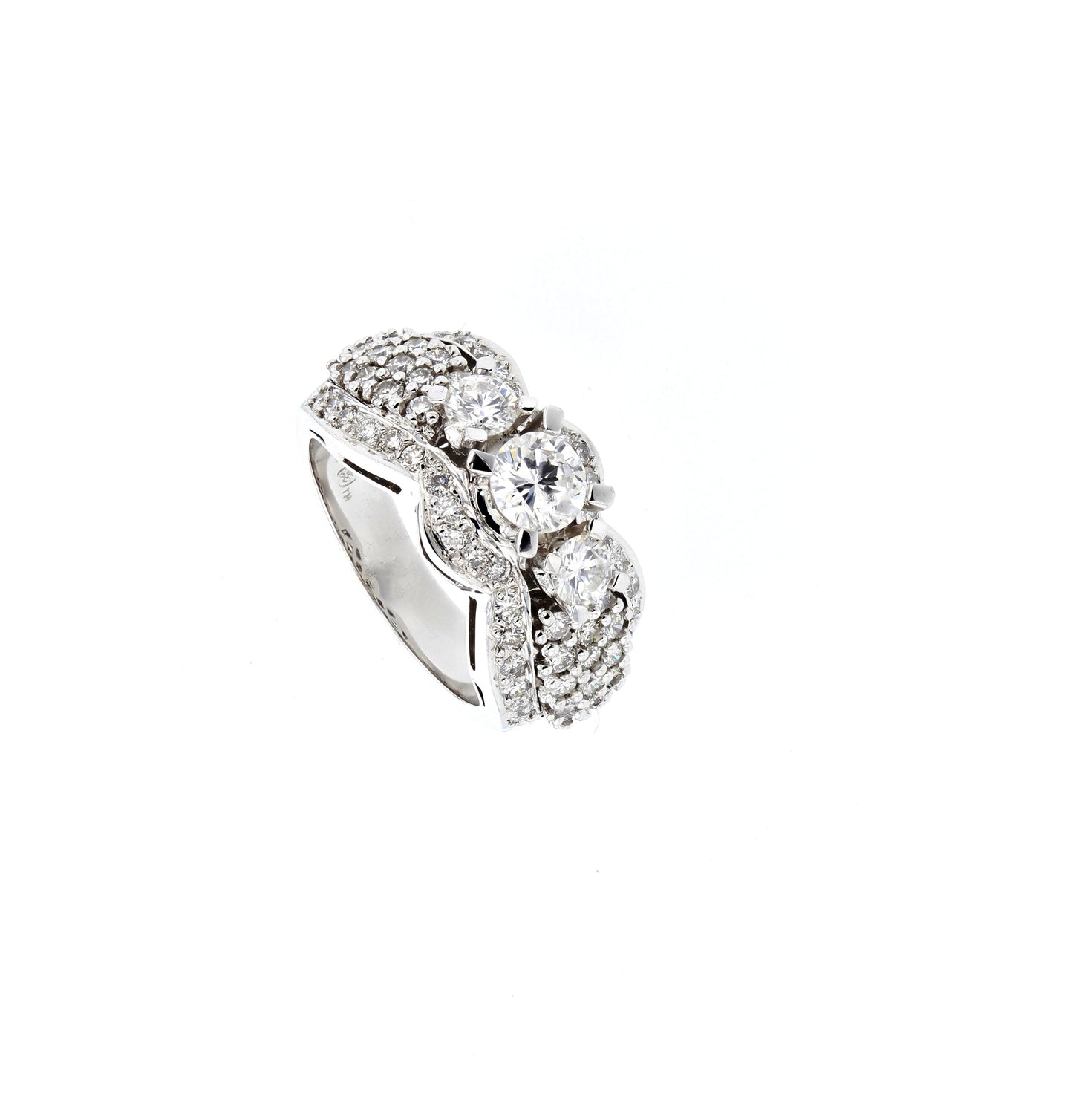 White Gold 18KT Diamond Engagement Ring