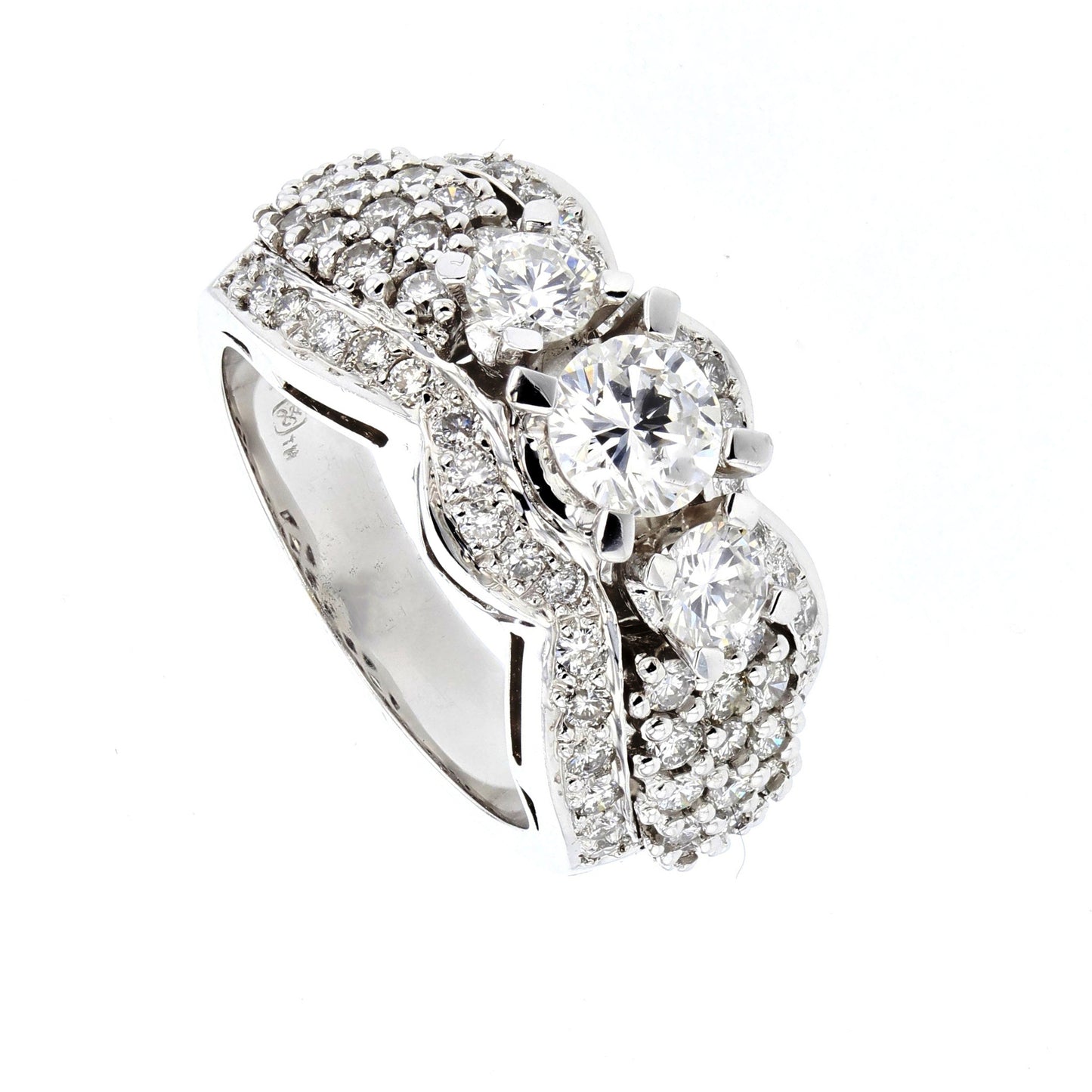 White Gold 18KT Diamond Engagement Ring