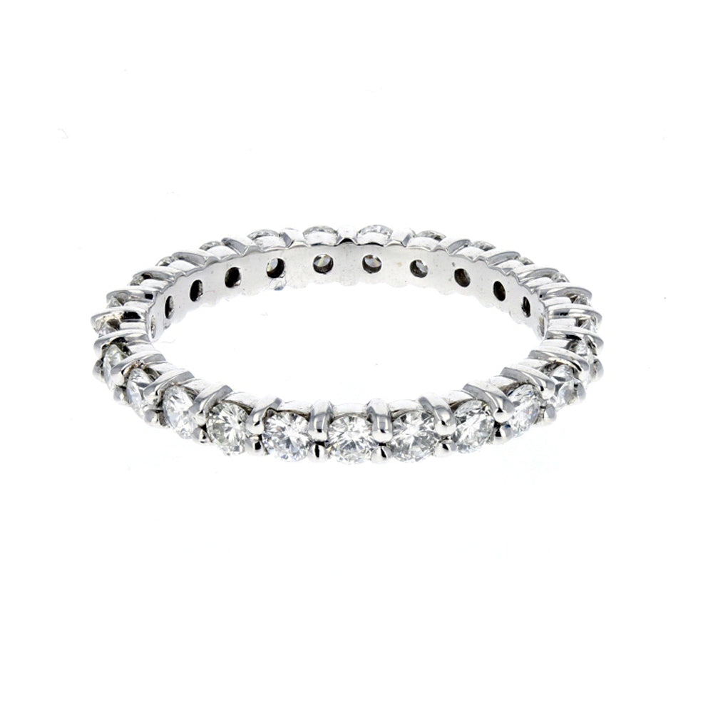 Prong Setting White Gold Diamond Eternity Band