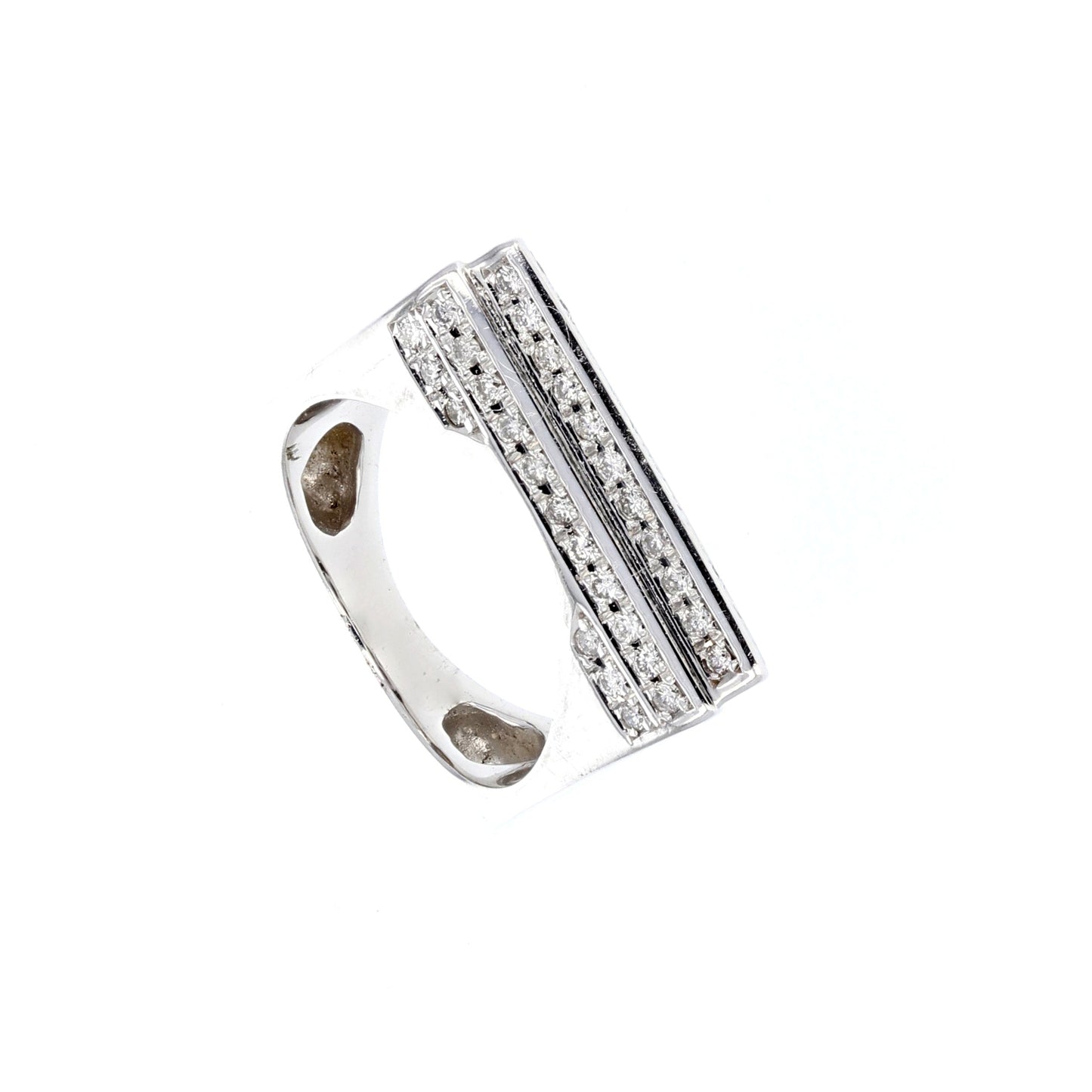 White Gold Contemporary Diamond Ring