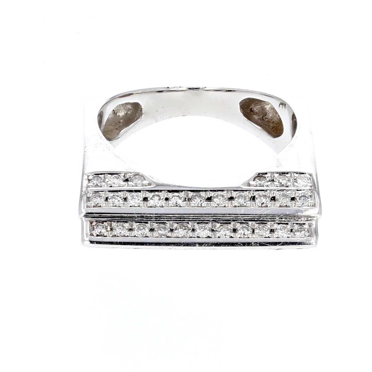 White Gold Contemporary Diamond Ring