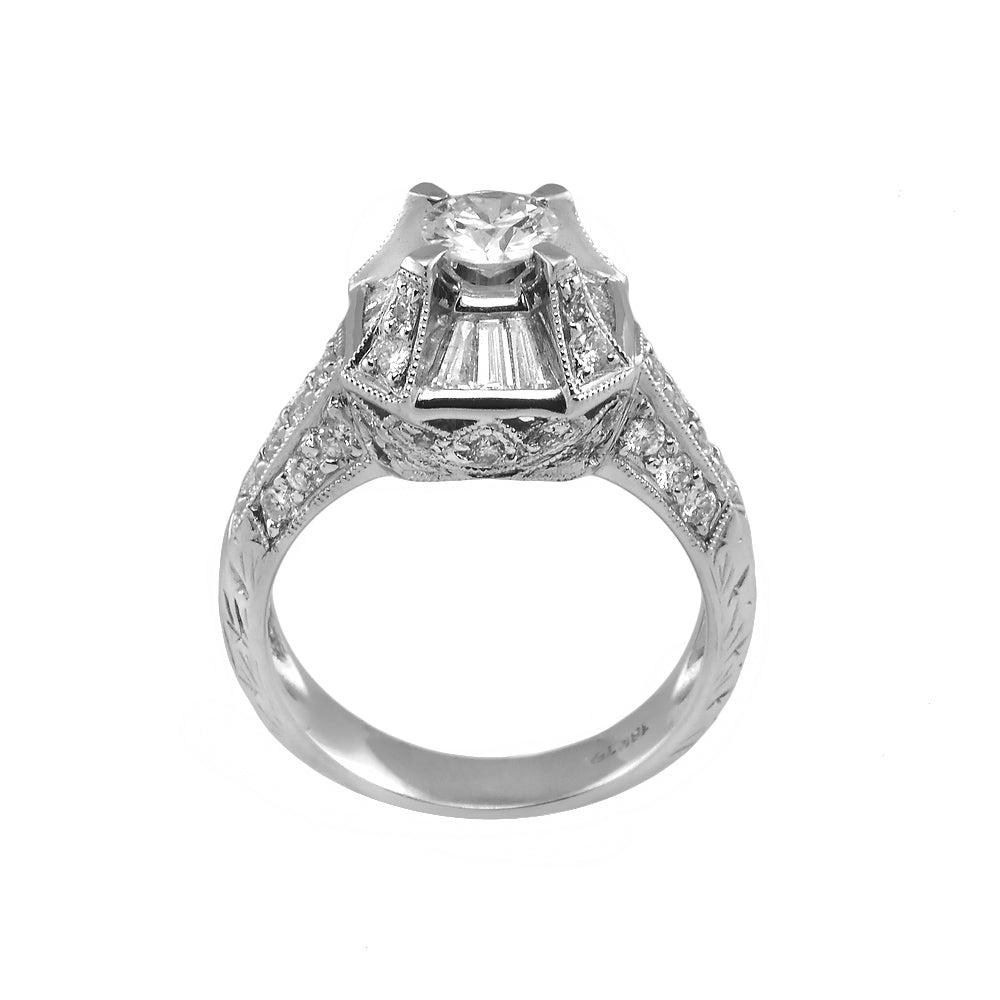 White Gold Engagement Diamond Ring