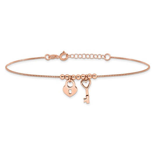 Heart Lock Anklet