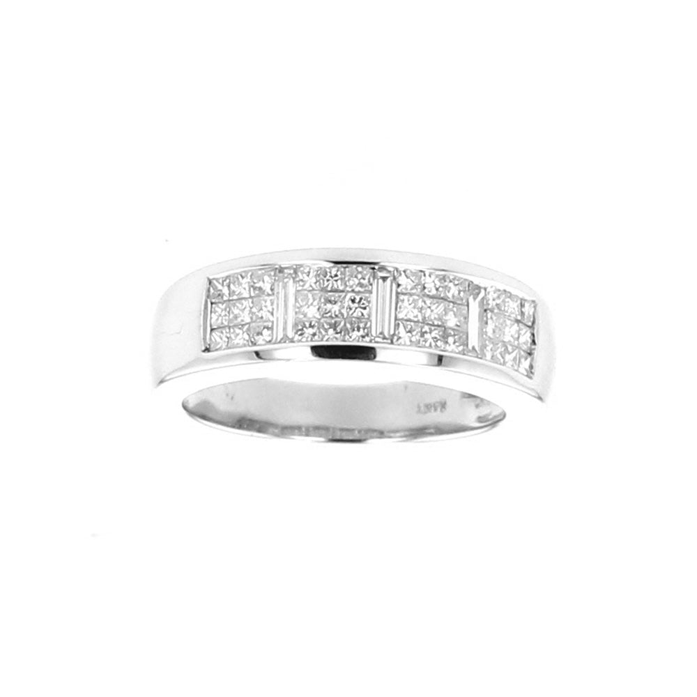 White Gold Wedding Band Diamond Ring