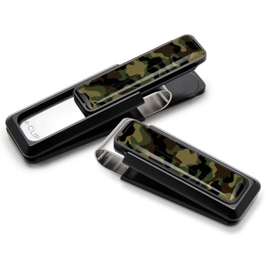 Black With Camo Money Clip