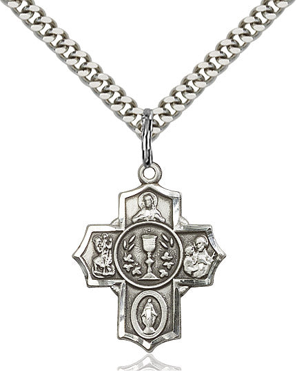 Sterling Silver Millennium Crucifix Pendant