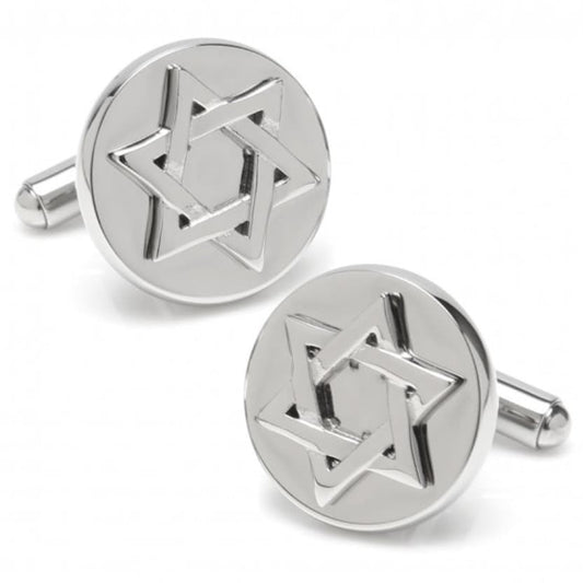 Star of David Stainless Steel Cufflinks