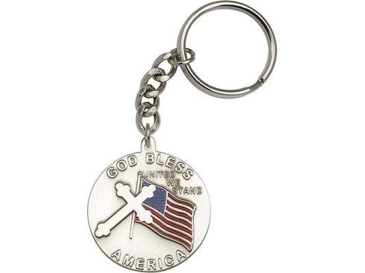 God Bless America Keychain