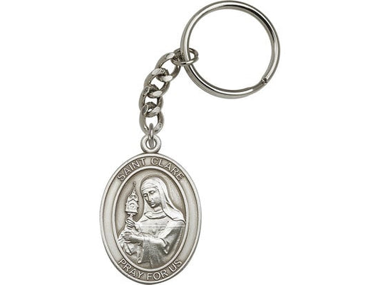 Saint Clare Keychain