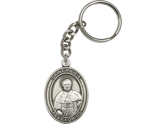 Saint Pius X Keychain