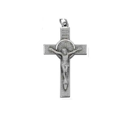 PEWTER BENEDICT CRUCIFIX