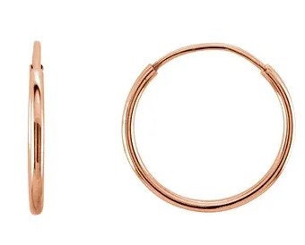 Rose  Endless Hoop Earrings