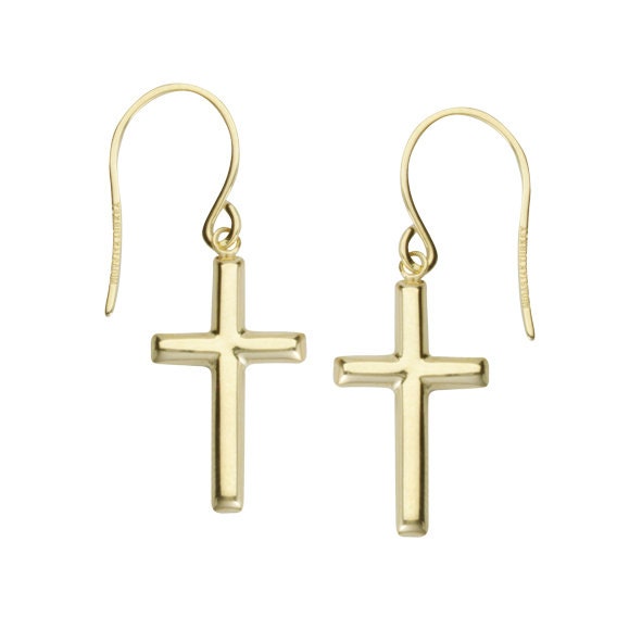 Sterling Silver Cross Earring